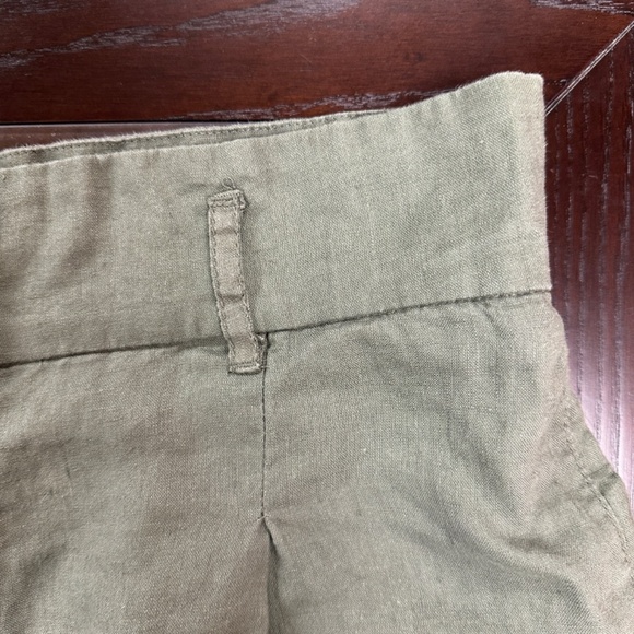 **ARTISAN NY* Green Linen Shorts Size 12 - Picture 2 of 5